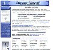 Tablet Screenshot of etiquette-network.com